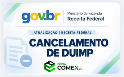 Cancelamento de DUIMP_ Atualização Receita Federal
